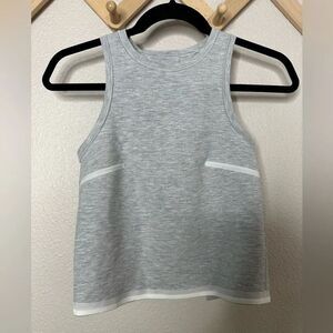Lululemon Gray Tank size 2 open back tank